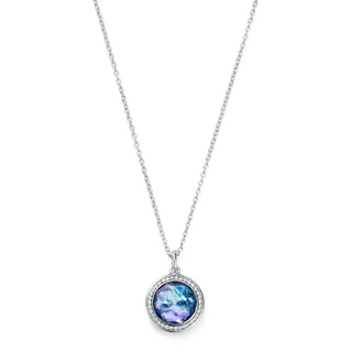 Ippolita Sterling Silver Mother Of Pearl Pendant Necklace with Lapis