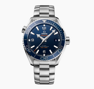 Omega Stainless Steel Seamaster Planet Ocean Watch in Blue Ceramic