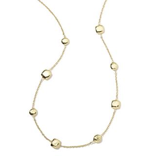 Ippolita 18K Gold Classico Short Hammered Pinball Station Necklace