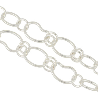 Ippolita Sterling Silver Convertible Mixed Shape Link Necklace