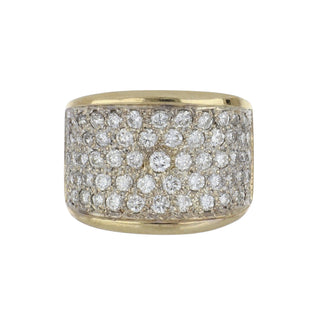 Vintage1990s 14K Gold Diamond Half Band