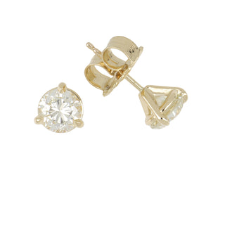 Tenenbaum Workshop 1.61 ctw Diamond Stud Earrings in 14K Yellow Gold