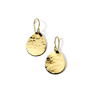 Ippolita 18K Gold Classico Crinkle Teardrop Earrings