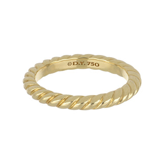 Estate David Yurman 18K Gold Cable Band