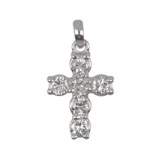 Estate Diamond Cross Charm