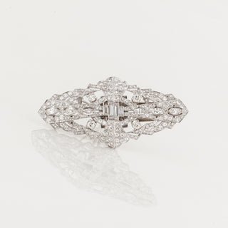 Art Deco Platinum Diamond Brooch