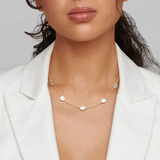 Ippolita 18K Gold Mother Of Pearls Chain Necklace with Stones