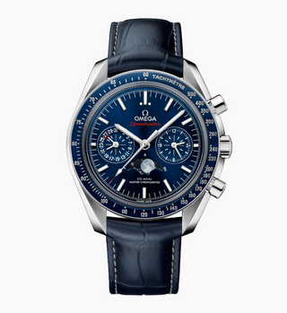 Omega Stainless Steel Speedmaster Moonphase in Blue