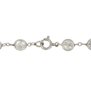 Important Mid-Century Platinum Diamonds-by-the-Yard Longuard Necklace