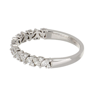 Tenenbaum 14K White Gold Marquise & Round-Cut Diamond Half Band