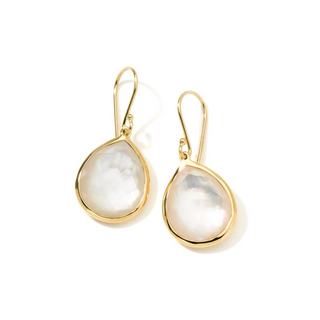 Ippolita 18K Gold Mother of Pearl Rock Candy Medium Teardrop Earrings