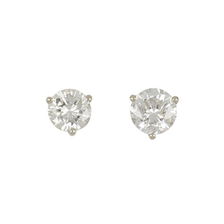 14K White Gold 1.93ct Diamond Stud Earrings