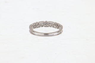 Tenenbaum Collection White 14K Gold Baguette Cut Diamonds Half Band