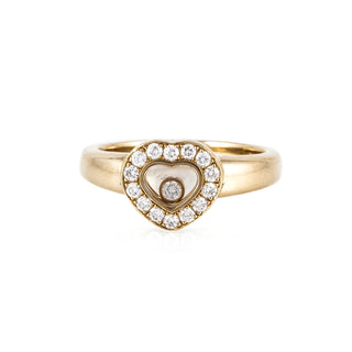 Estate Chopard 18K Gold Happy Diamonds Ring