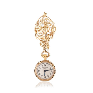 Vintage Patek Philippe 18K Gold Lapel Watch