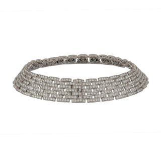 Cartier 18K White Gold Double C Diamond Jewelry Suite