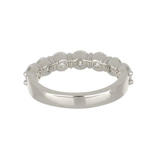 Tenenbaum Platinum Seven Stone Round Diamond Band
