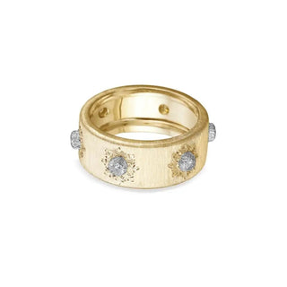 Buccellati 'Macri Classica Eternelle' 18K Gold Diamond Eternity Band