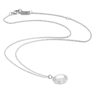 Ippolita Sterling Silver Mother Of Pearl Pendant Necklace with Diamonds