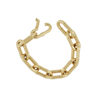 Antonio Papini 18K Gold Oval Link Bracelet