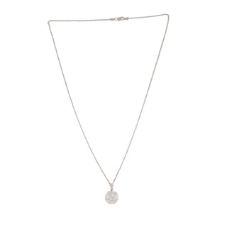 Vintage/Estate 18K White Gold Diamond Pendant Necklace with Diamonds