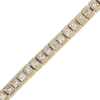Estate 14K Gold Diamond Line Bracelet