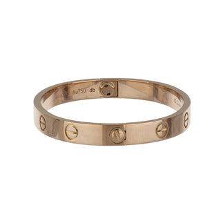 Estate Cartier 18K Rose Gold 'Love' Bracelet