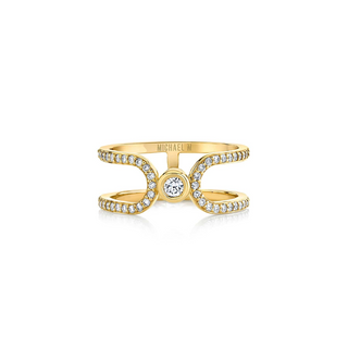 Michael M  'Pave Alignment' 14K Gold Diamond Band