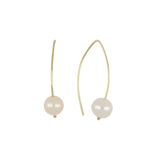Mazza 14K Gold Freshwater Pearl Drop Earrings