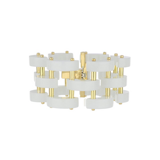 Aletto Brothers 18K Gold White Onyx Bridge Bracelet