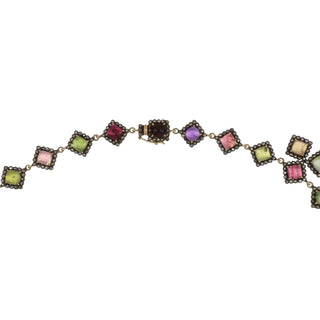 Tenenbaum Two-Tone Multicolor CabochonTourmaline & Diamond Jewelry Suite