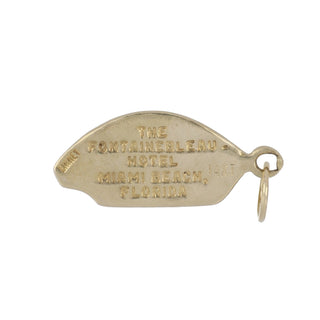 Estate 14K Gold Miami Charm