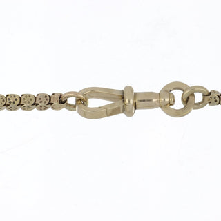 Victorian 9K Gold English Longuard Necklace