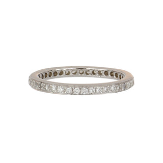 Estate 18K White Gold Diamond Eternity Band