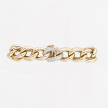 Load image into Gallery viewer, 14K Gold and Diamond Link Bracelet
