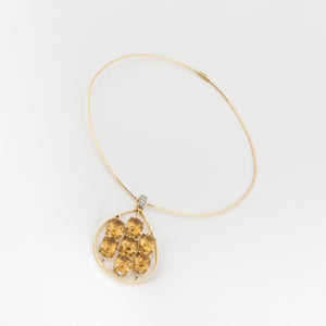 H.Stern 18K Gold Citrine Pendant Necklace