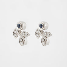 Load image into Gallery viewer, Tiffany &amp; Co. Platinum Sapphire and Diamond Earrings
