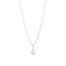 Load image into Gallery viewer, Vintage 1970s Platinum Pear-Shape Diamond Necklace with Removable Drop
