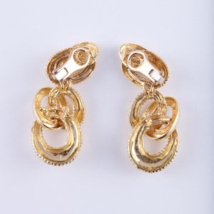Vintage 1972 Kutchinsky 18K Gold Removable Dangle Earrings