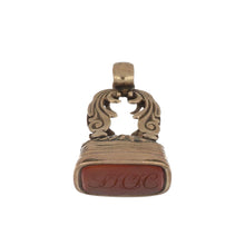 Load image into Gallery viewer, Mid Victorian 14K Gold Carnelian Watch Fob

