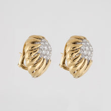 Load image into Gallery viewer, David Webb 18K Gold Diamond Earrings
