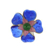 Load image into Gallery viewer, Vintage 1991 Chanel Poured Glass Brooch
