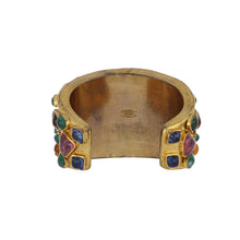 Load image into Gallery viewer, Vintage 1988 Chanel Poured Glass and Rhinestone Fashion Bracelet
