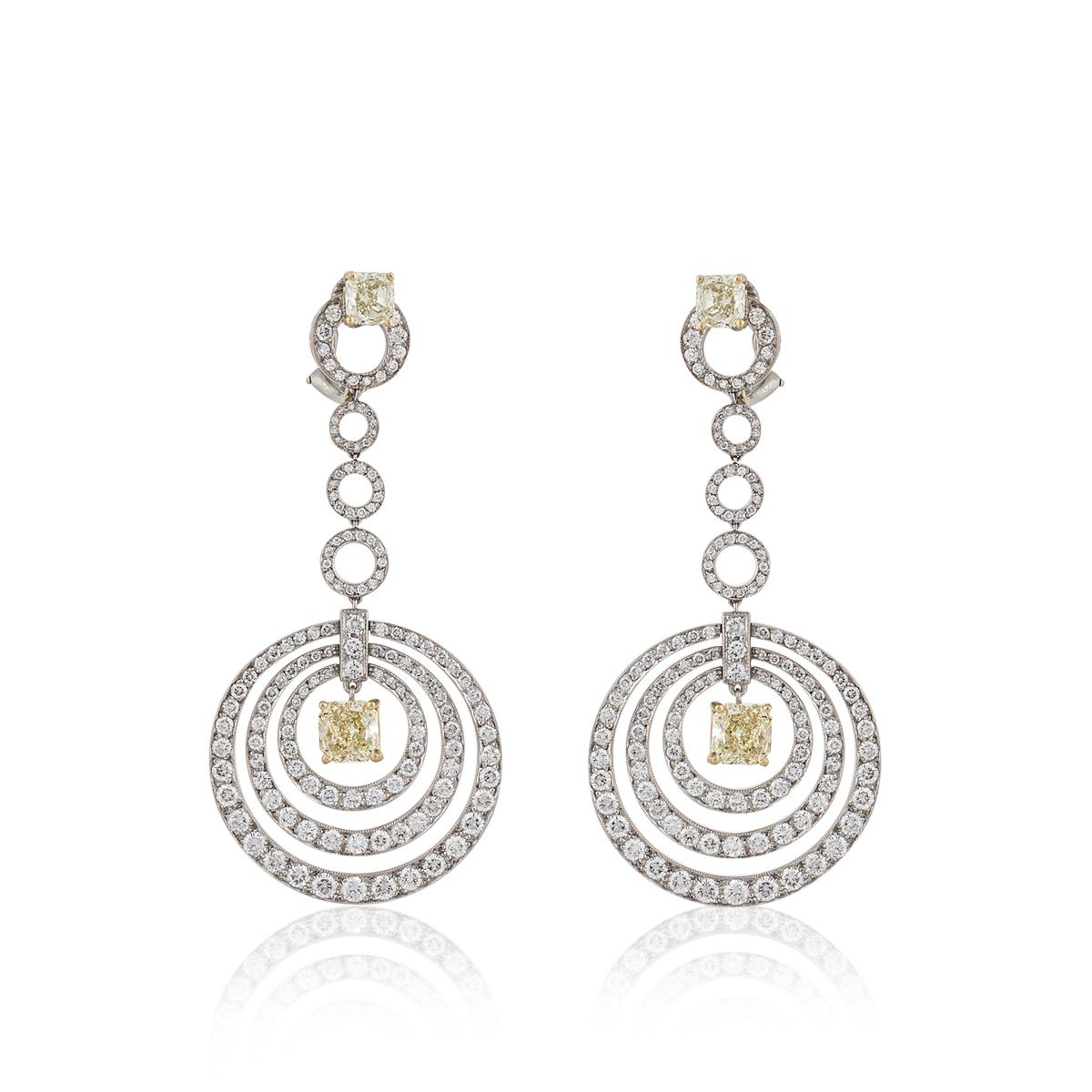 Graff yellow diamond earrings Outlet