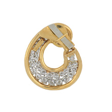 Load image into Gallery viewer, Vintage David Webb 18K Gold and Platinum Swirl Diamond Earrings
