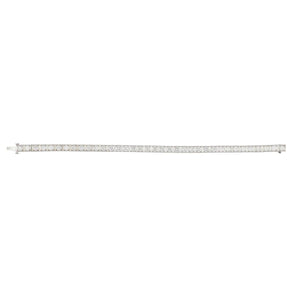 Mid-Century Platinum Diamond Line Bracelet