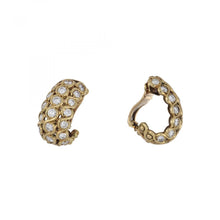 Load image into Gallery viewer, Estate Vourakis 18K Gold and Diamond Earrings
