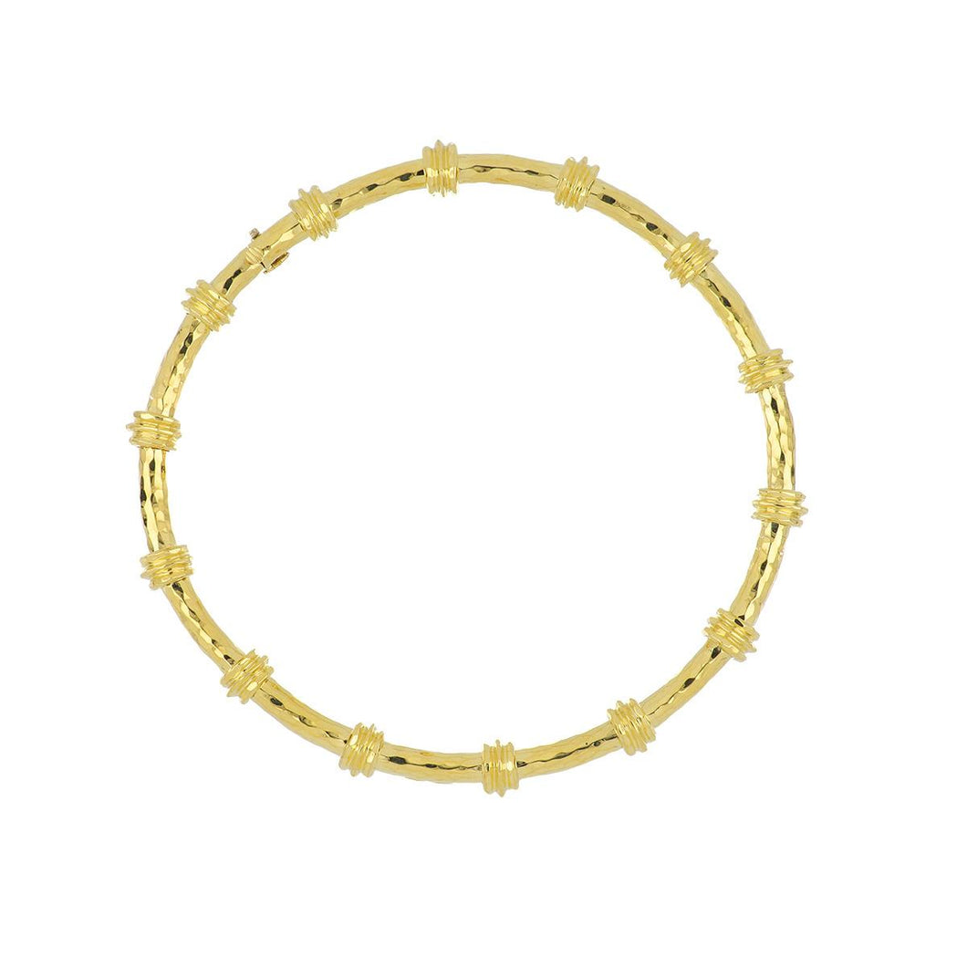 Vintage 1990s Henry Dunay 18K Gold Segmented Necklace
