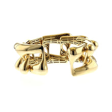 Load image into Gallery viewer, Italian 18K Gold Cuff Bracelet

