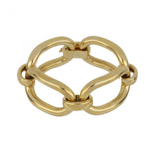 Load image into Gallery viewer, Italian 18K Gold Oval Link Bracelet
